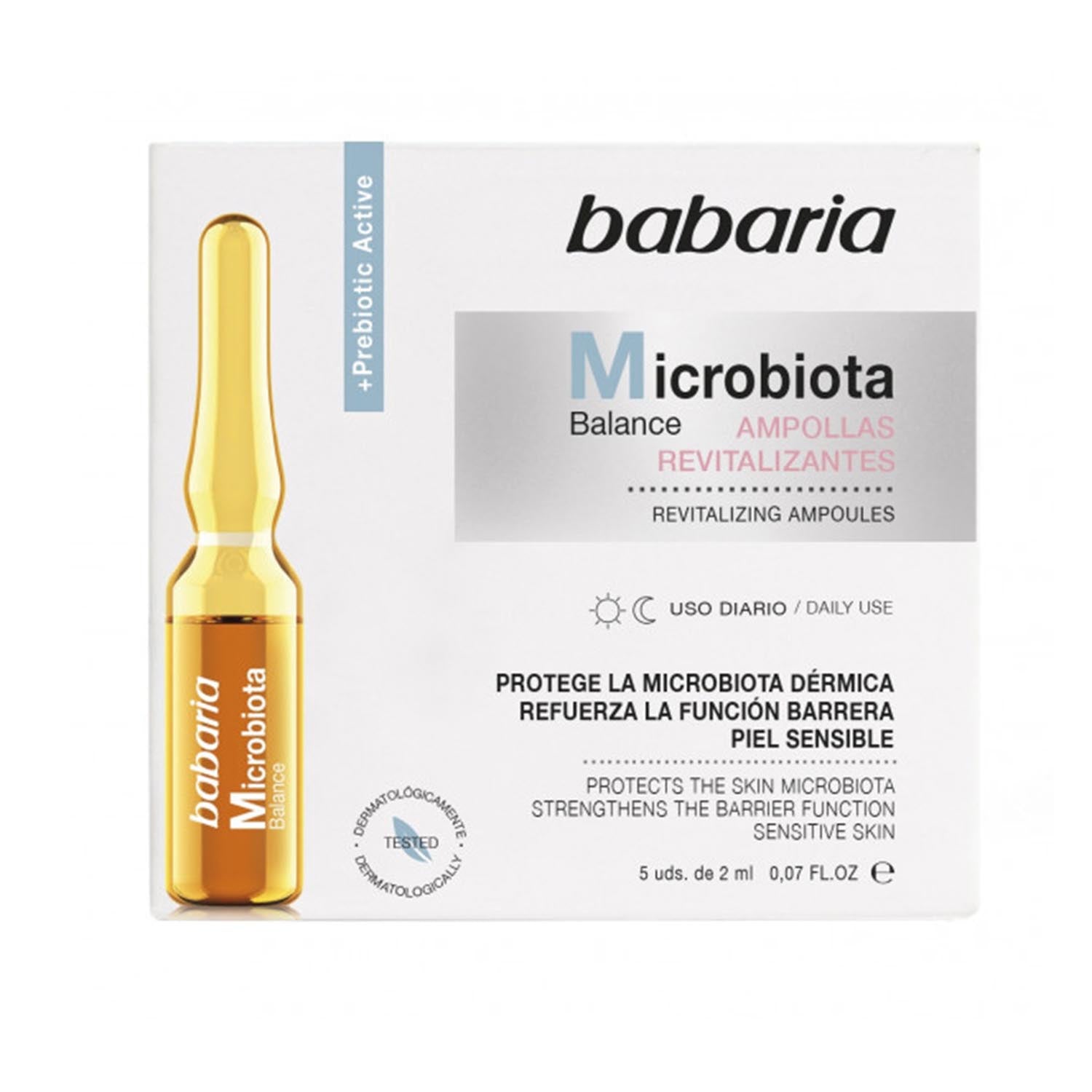 Babaria Microbiota Balance Tratamiento Ampollas Revitalizantes Pél Sensible Uso Diario 5Un